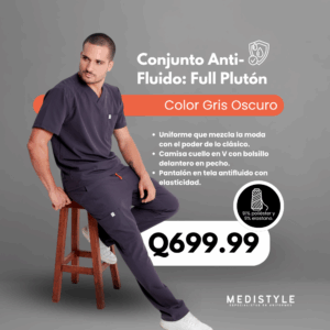 Conjunto Anti-Fluido: Full Plutón - Color Gris Oscuro