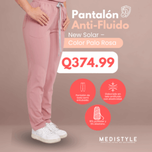 Pantalón Anti-Fluido: New Solar - Color Palo Rosa